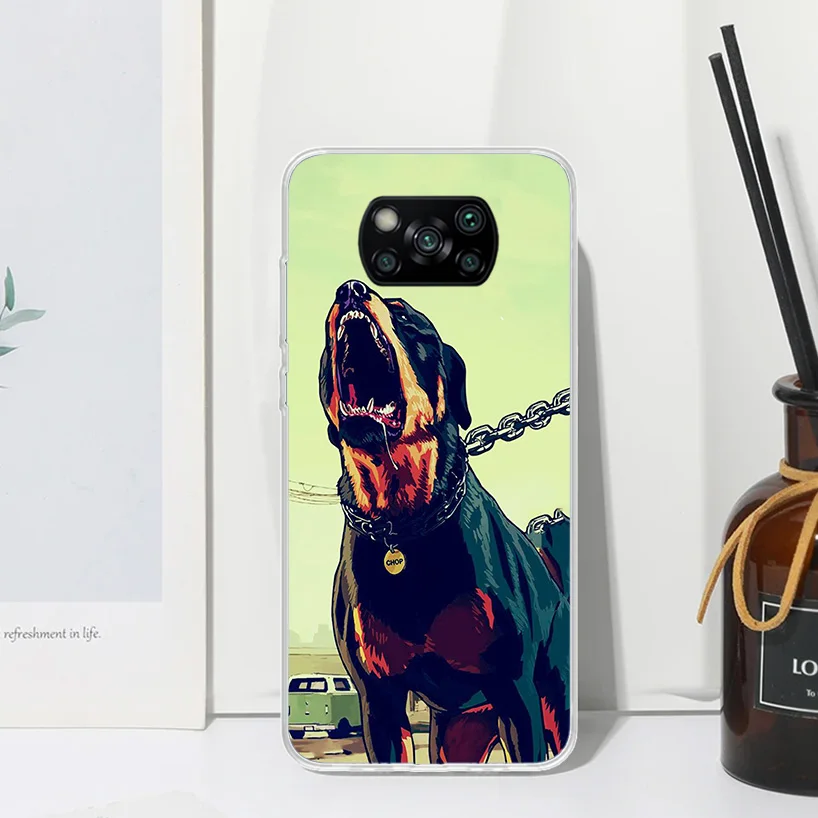 Rott weiler hund telefon hülle für xiaomi poco x6 x5 x4 x3 nfc f6 f5 pro f4 gt f3 f2 f1 m5s m4 m3 art fundas rückseitige abdeckung