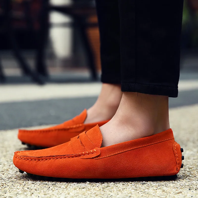 2024 AE vendita calda pelle di cinghiale/pelle di mucca-scarpe da barca Slip-on da ufficio Business Career Car Driving mocassini Masculinas Zapatillas