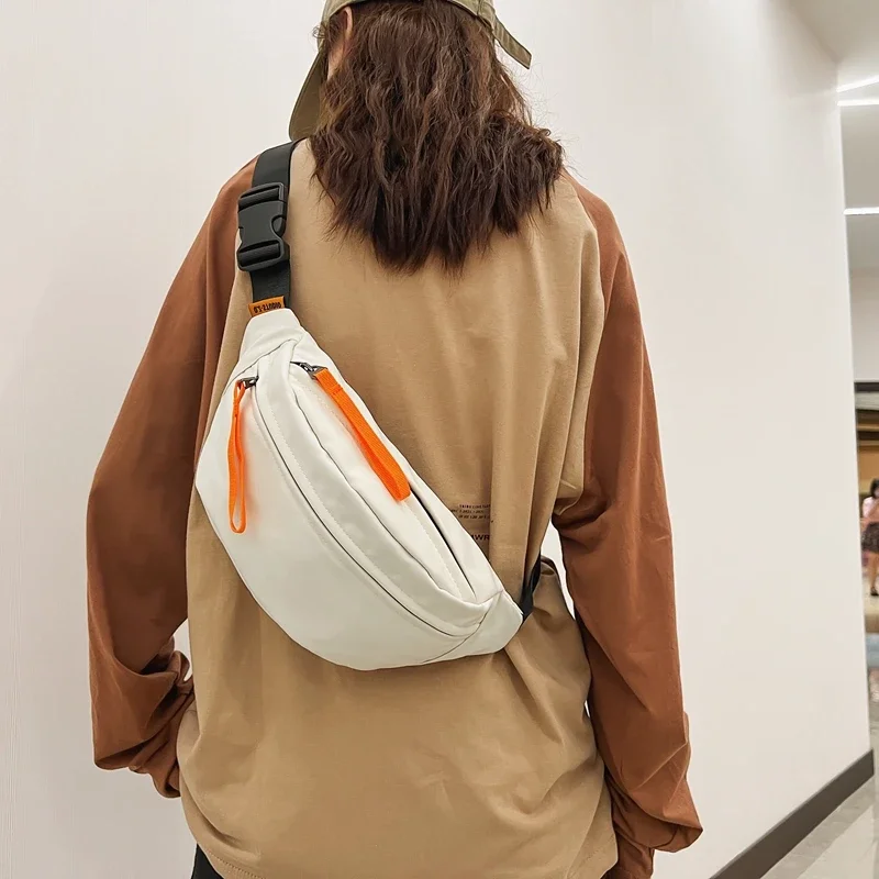 

Новинка 2023 года, через плечо для отдыха, женщин и мужчин, крутые вечерние маленькие многофункциональные нейлоновые нагрудные сумки на плечо с большими карманами для студентов