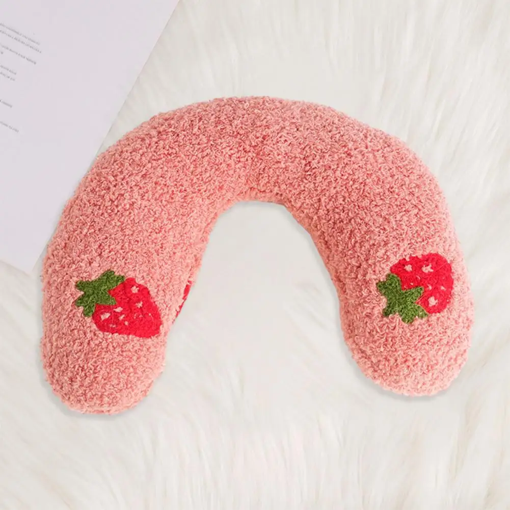 Pet Pillow Soft Plush Small Pet Pillow U shape Design for Anxiety Relief Neck Comfortable Sleep Cat Toy Comfortable