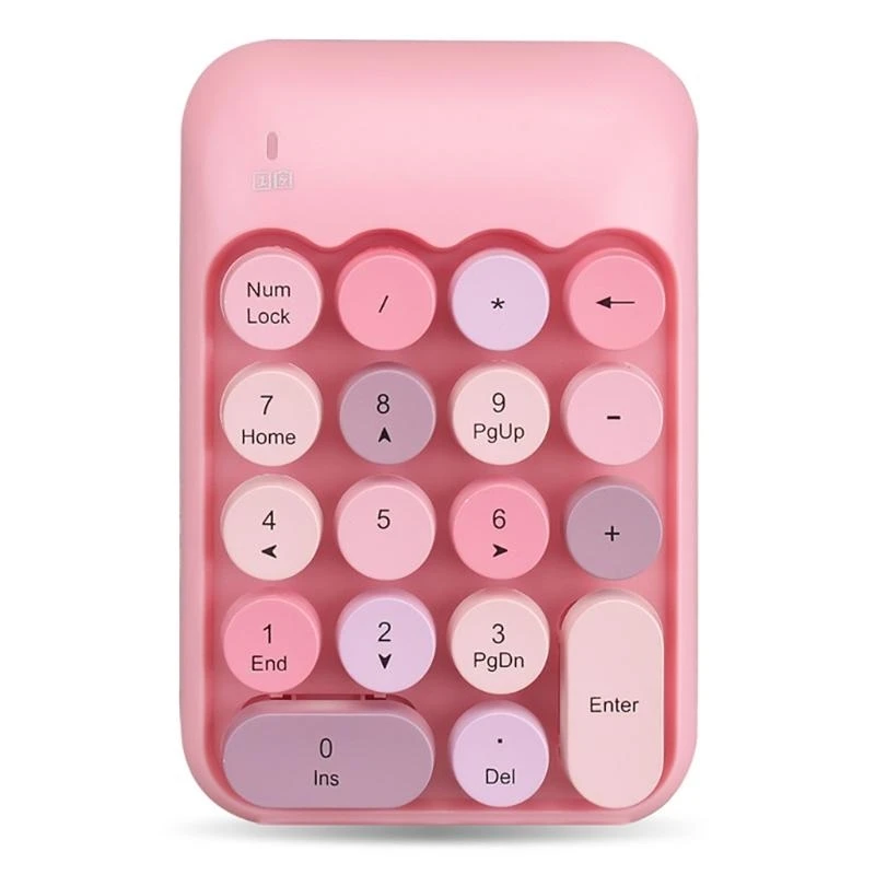 LX0B Wireless Number Pad Portable 2.4GHz Numeric Keypad for Laptop Tablet