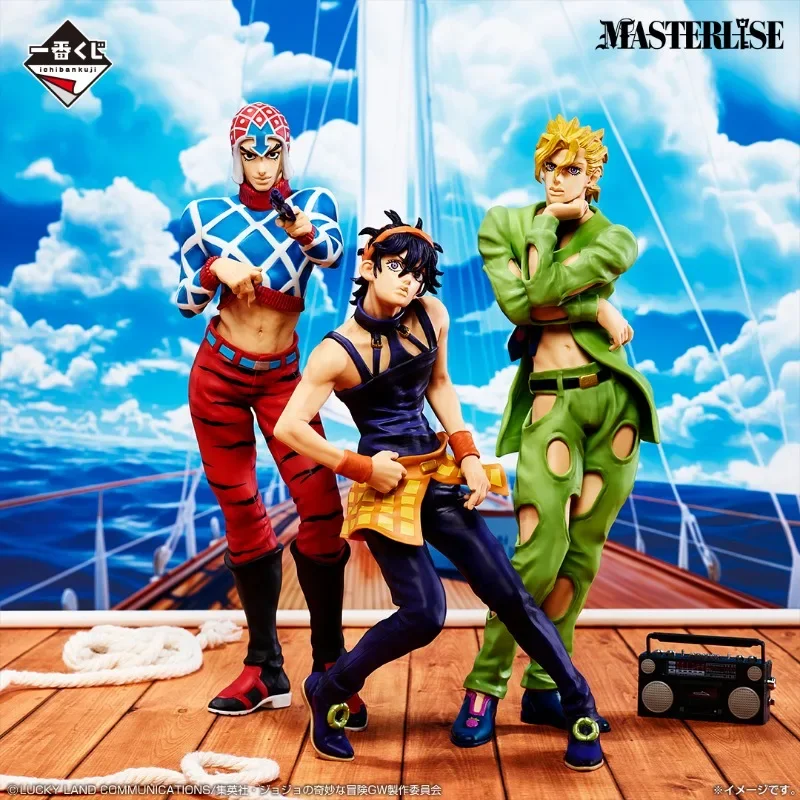 IN Stock BANDAI Jojo Bizarre Adventure Ichiban Kuji GOLDEN WIND Giorno Narancia Abbacchio Fugo Action Anime Figure Model Toy