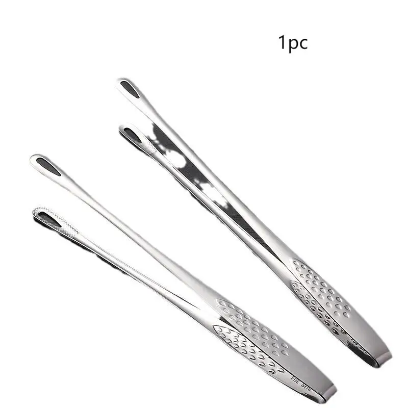 Korean Barbecue Clip Special 304 Stainless Steel Thickened Barbecue Clip Steak Clip Commercial Buffet Lengthening Cooking Clip