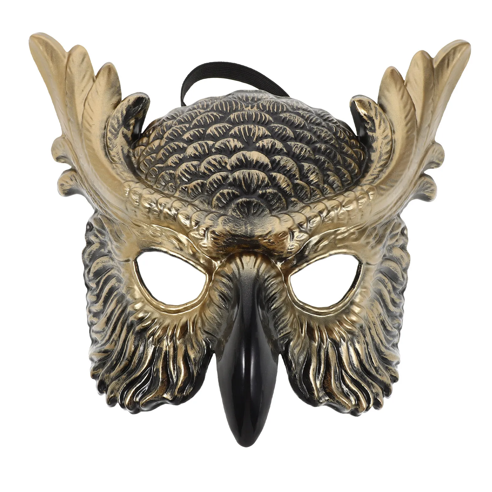 Realistic Owl Mask for Adults Intricate Craftsmanship Animal Half Face Masquerade Mask Ideal for Halloween Carnival Cosplay