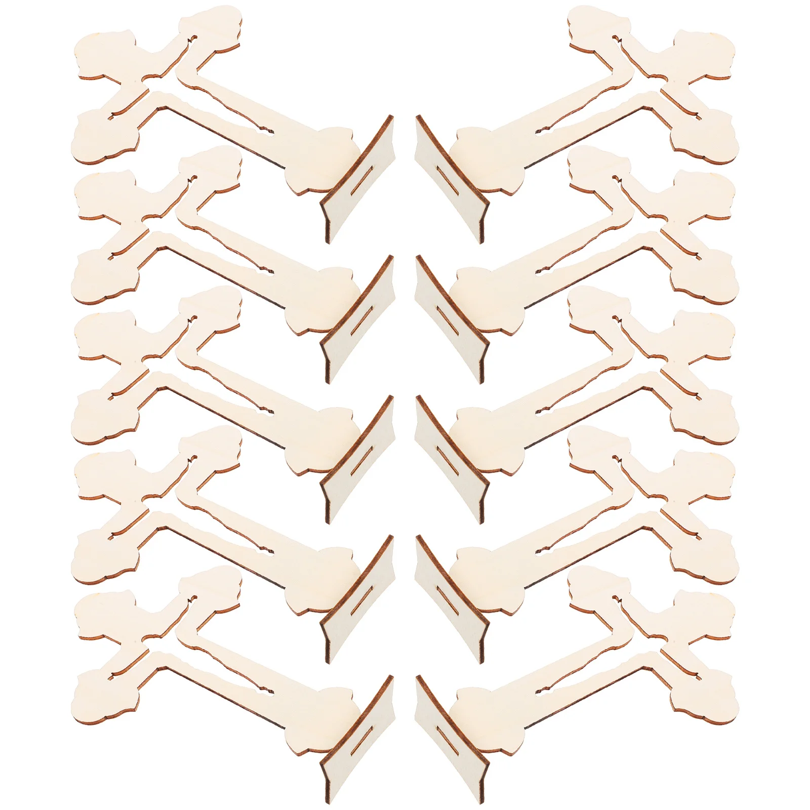 

10Pcs Wooden Cross Decor DIY Craft Ornament for Bedroom Living Room Desktop Decoration Small Wood Cross Indoor Rustic Design