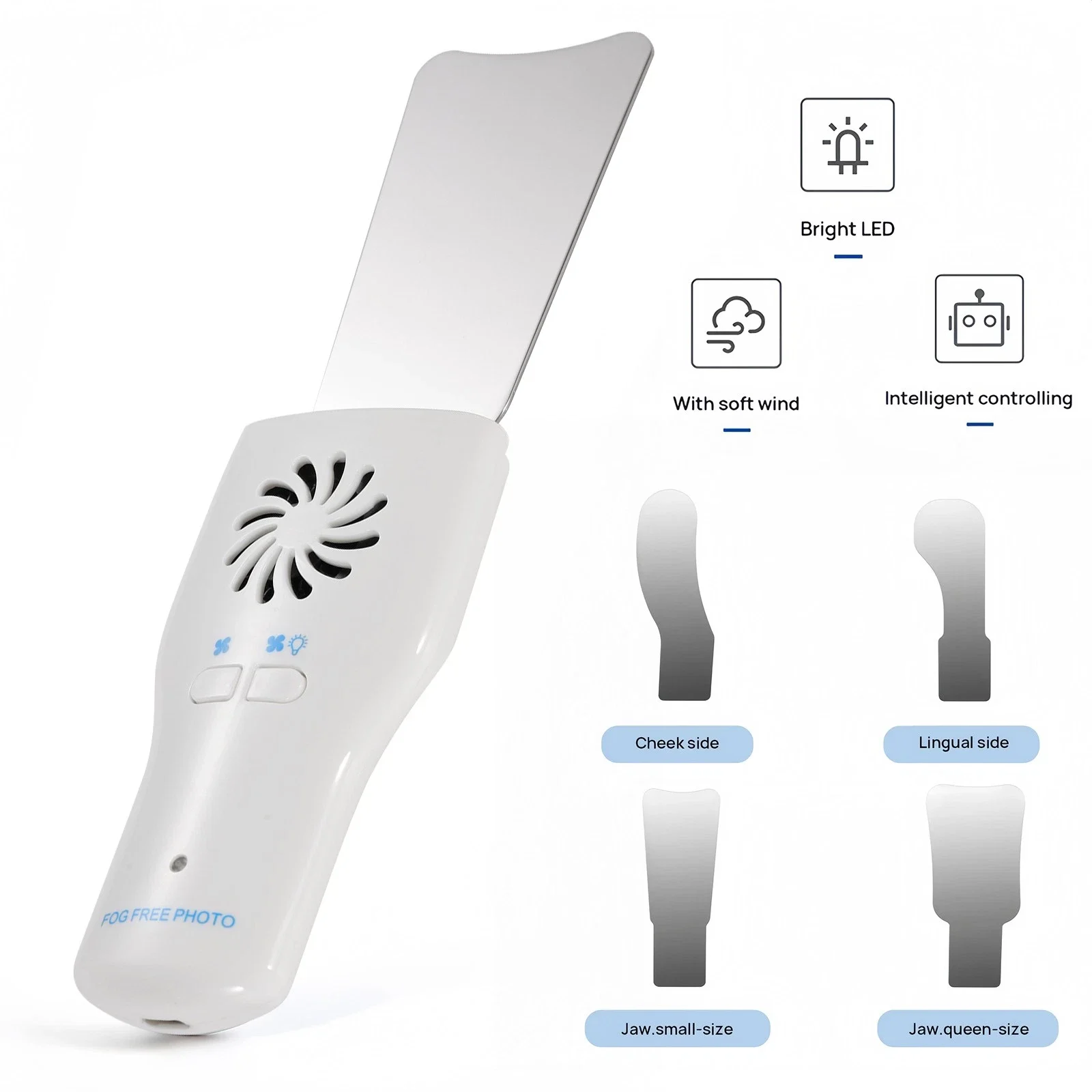 مرآة إطباق الأسنان، نظام صور LED داخل الفم خالي من الضباب + 4 مرايا مضادة للضباب #2