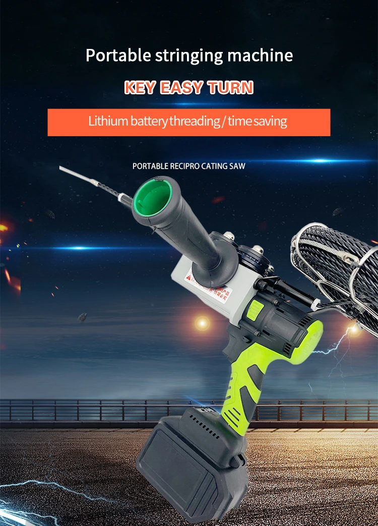 portable Threading electric concealed tube threader cable pulling machine automatic electric pullers