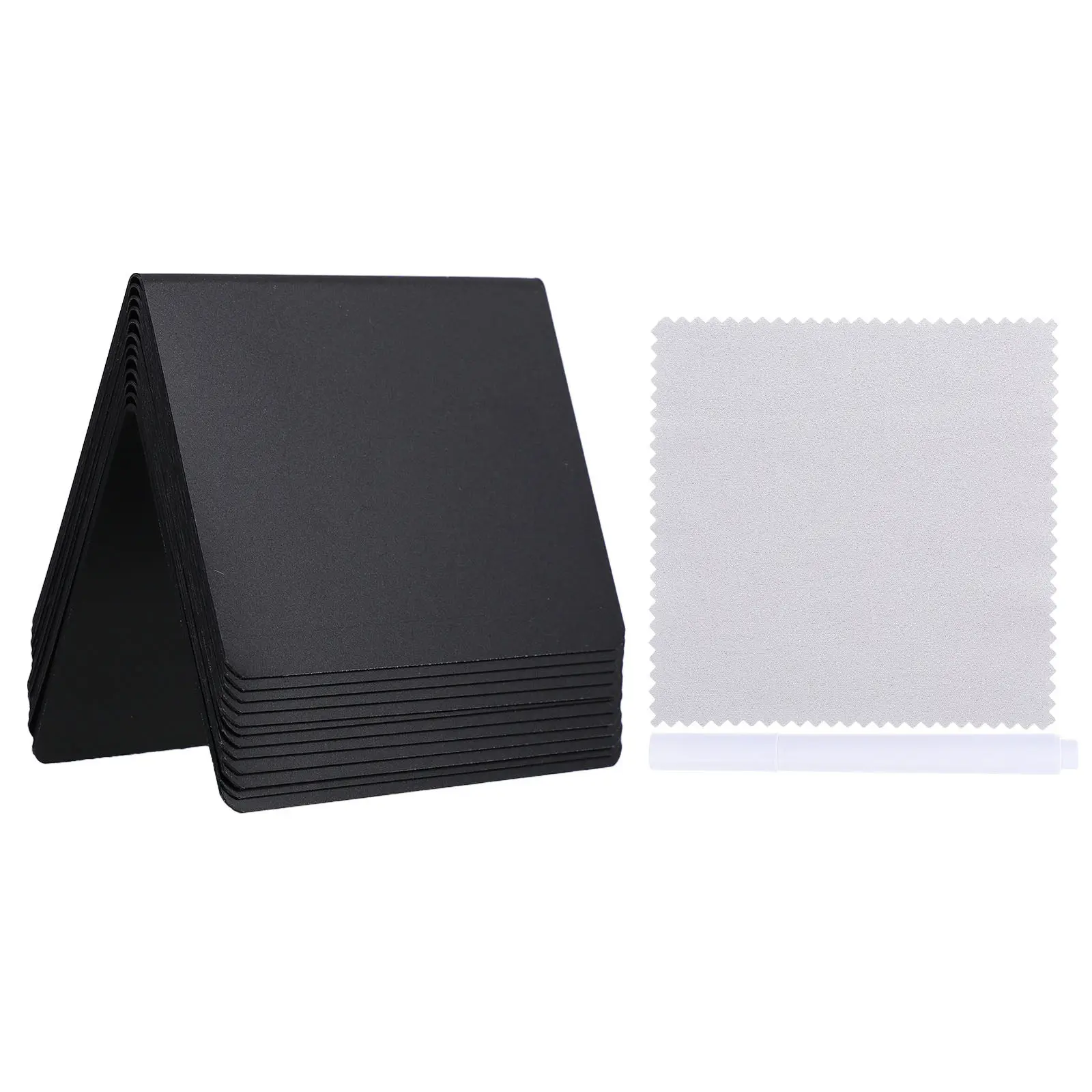 1Set V Shaped Small Chalkboard Sign Reusable Tabletop Display for Catering Buffets Food Tags Restaurant Classroom Teaching