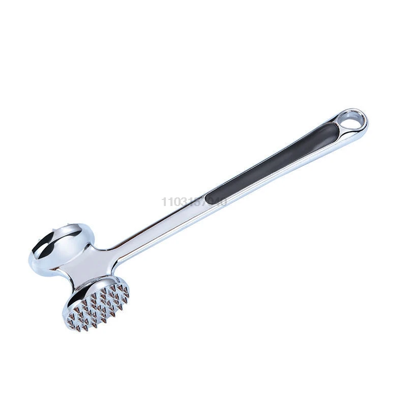 Large Profession Meat Hammer Portable Loose Tool Meat Tenderizer Needle Dual-Sided Meat Mallet with Rubber Comfort Grip Handle