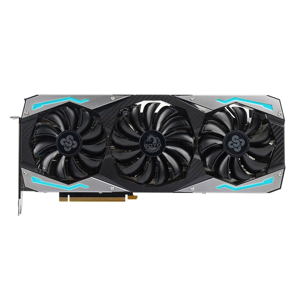 SOYO Brand New GeForce RTX3080 Ti 12G/3070 Ti 8G Graphics Card GDDR6X Memory PCI Express X16 4.0 Gaming Video Card NVIDIA GPU