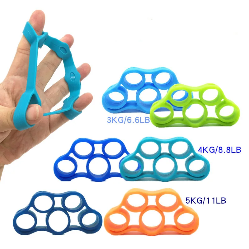 Different strength hand grip Strengthener Silicone finger stretcher Exerciser