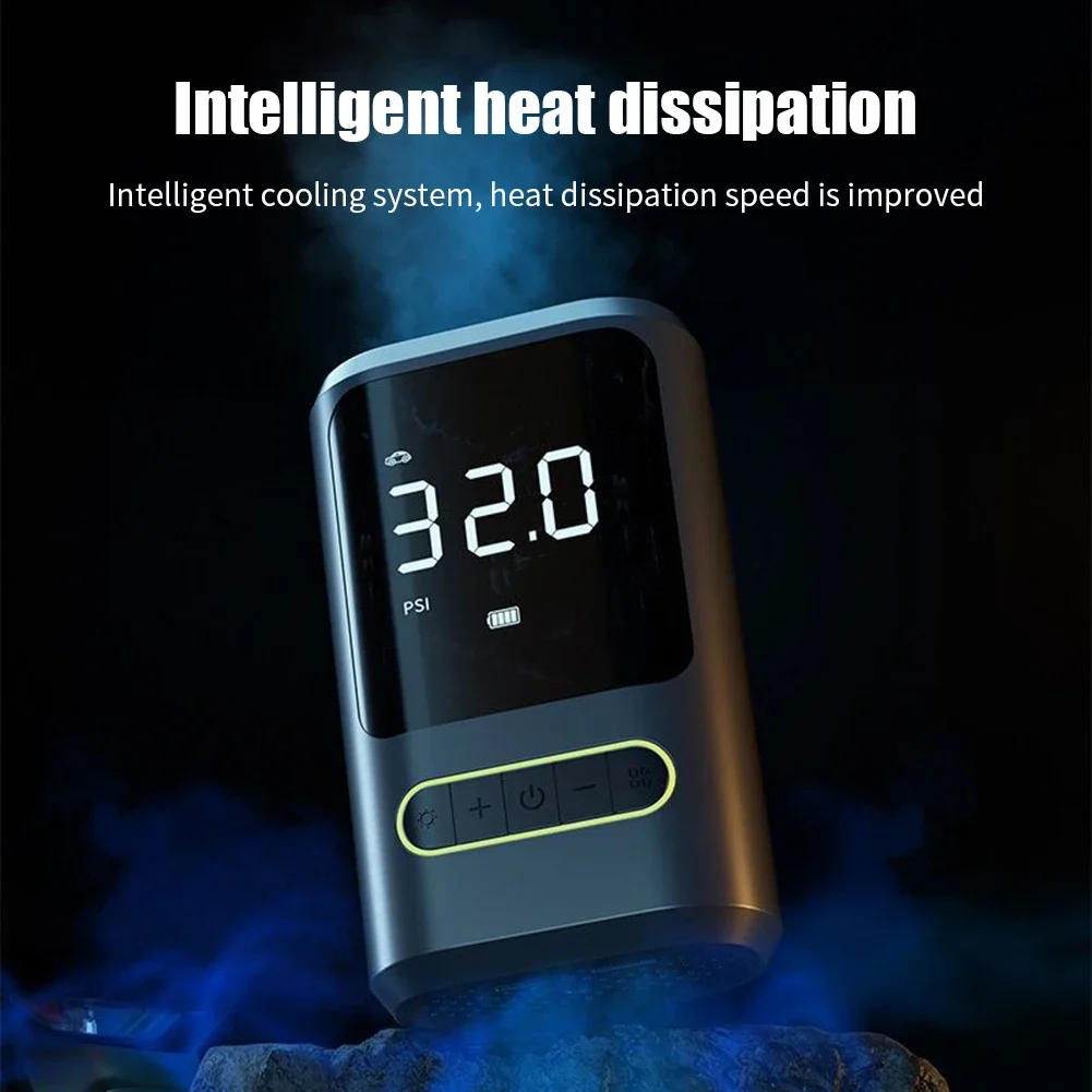 مضخة كهربائية متعددة الأغراض بقدرة 150 رطل لكل بوصة مربعة - USB من النوع C قابلة لإعادة الشحن للدراجة والدراجات النارية