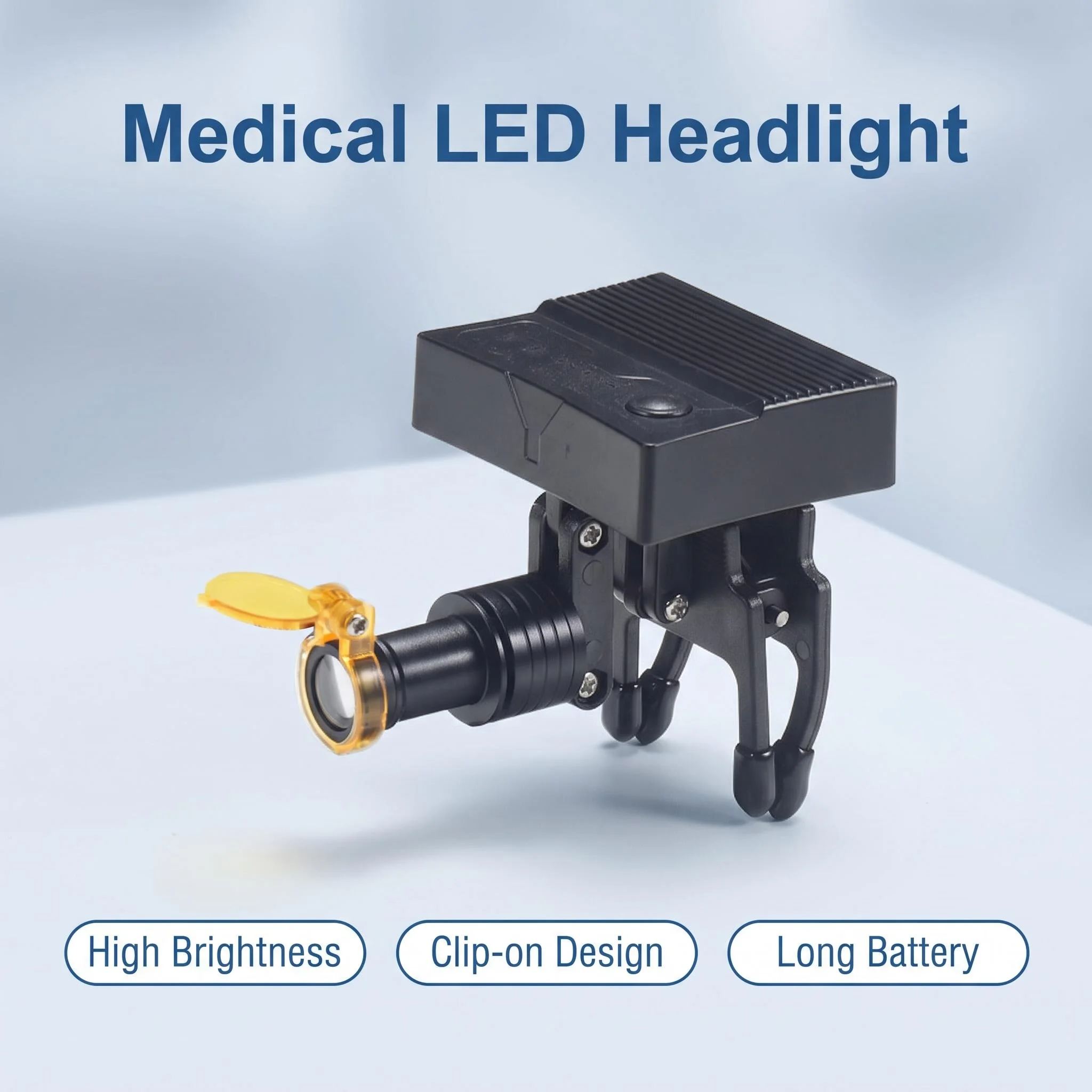 Rechargeable LED Dental Headlamp Clip-on Medical Headlight for Dentist Surgery Beauty Tattoo, Lightweight Portable Head Light