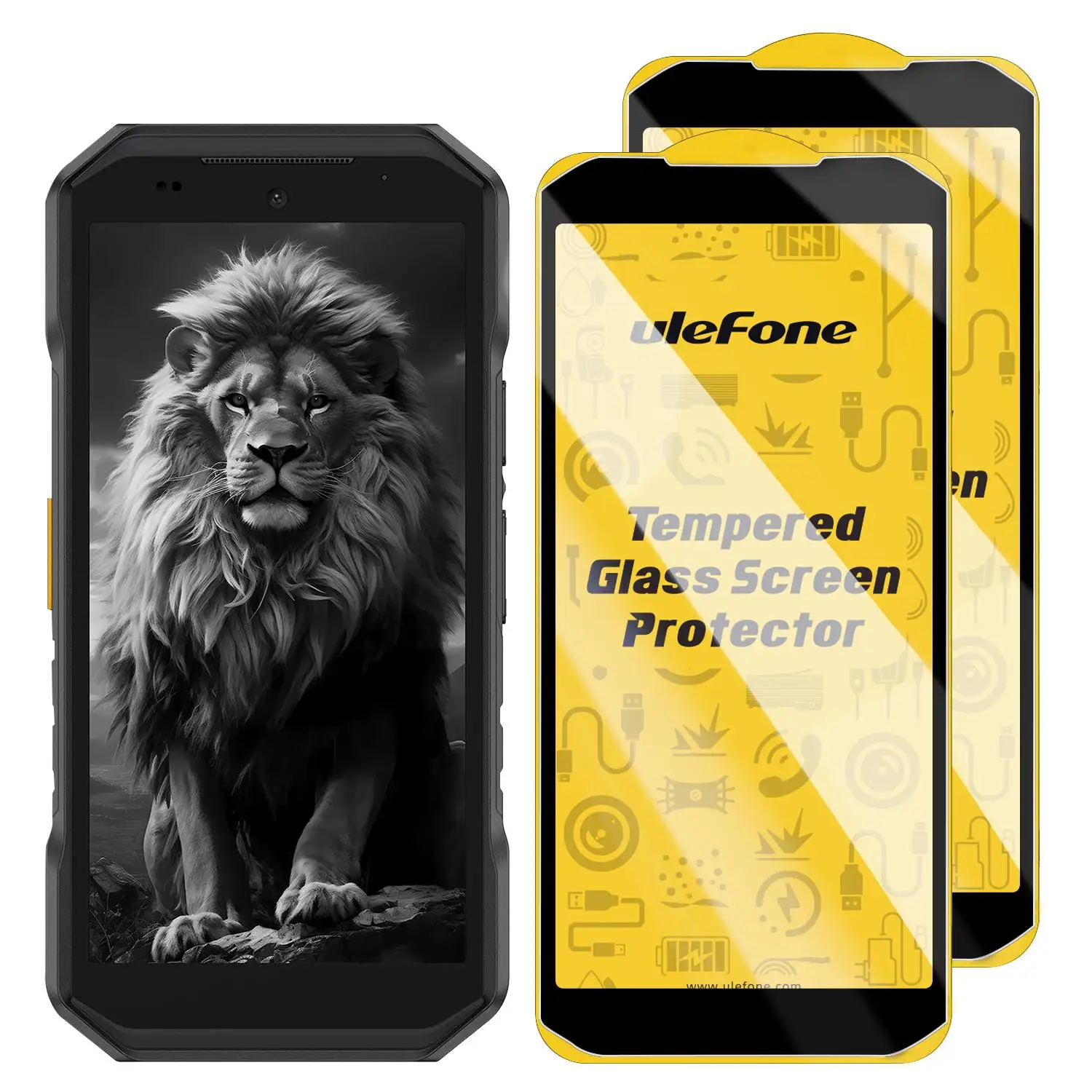 For Ulefone Armor X32 Pro 5G 2pcs / Pack Ulefone 9H HD Anti Fingerprint Tempered Glass Screen Protector
