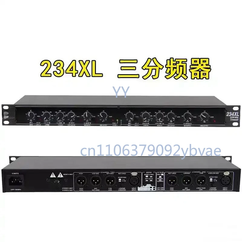 Professional Audio Electronic Crossover Stereo 2/3-Way Mono 4-Way With XLR Interface