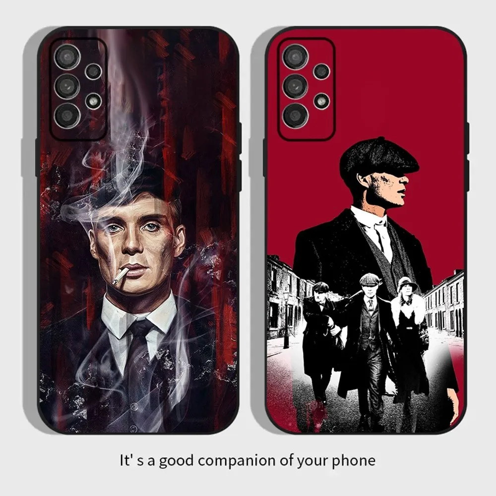 Movie P-Peaky B-Blinders Phone Case For Samsung Galaxy A13,A21s,A22,A31,A32,A52,A53,A71,A80,A91 Soft Black Cover