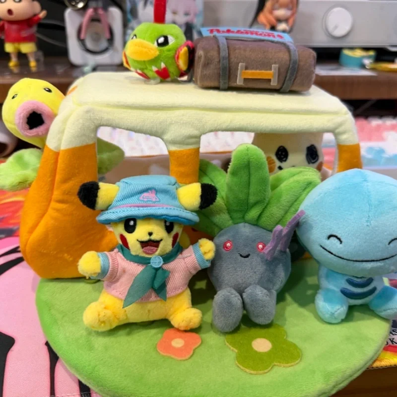 Genuine Pokémon Road Trip Series 2.0 Scene Plush Set Mimikyu Wooper Pikachu Stuffed Collectible Toy Birthday Gift - view 5