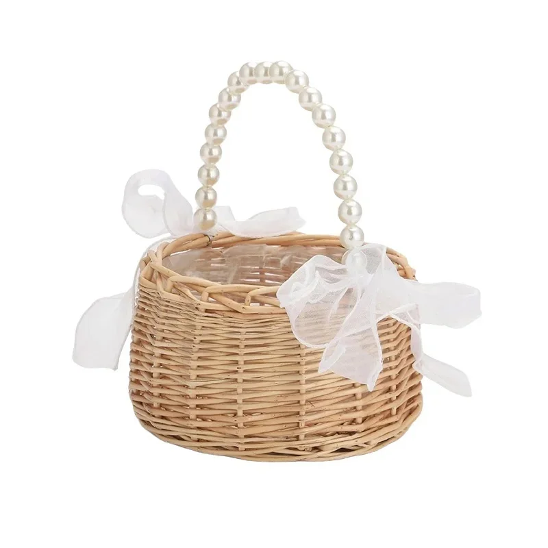 Wedding Wooden Flower Basket Simple Lightweight Fashionable Design for Bouquet Storage And Decoration