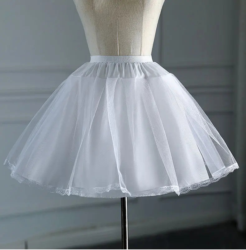 Rok Dalam Perempuan Bunga Gaun Pendek Pesta Cosplay Rok Kecil Lolita Rok Tutu Balet Rockabilly Crinoline