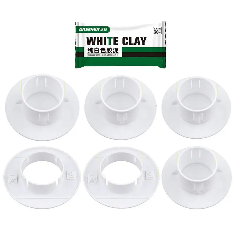

Air Conditioning Hole Cover Pipe Collar AC Partition Covers Decorative Wall Protector Air Conditioner Decor Cover Universal