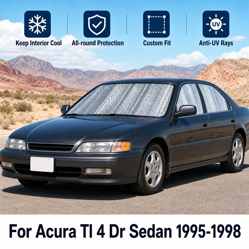 For Acura Tl 4 Dr Sedan 1995-1998 Full Set Car Window Sunshades UV Block Privacy Heat Insulated Foldable Car Curtain