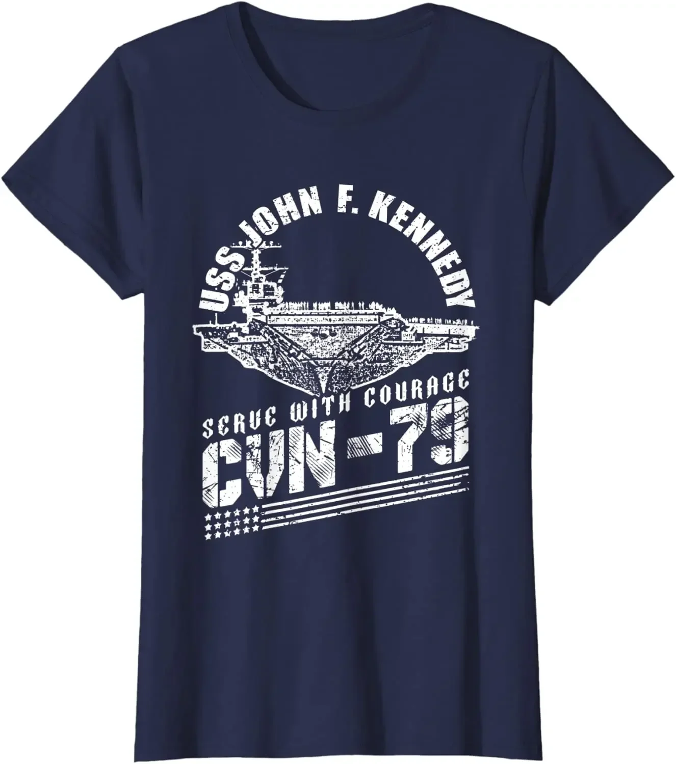 يو اس اس اس جون إف كينيدي CVN-79 حاملة الطائرات تي شيرت 100% القطن س الرقبة قصيرة الأكمام الصيف عادية قميص رجالي الشارع الشهير #4