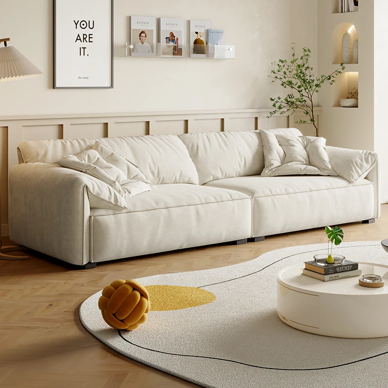 أرائك غرفة المعيشة الزرقاء كبيرة الحجم مصممة منتفخة يابانية لطيفة أرائك غرفة المعيشة صالة كسول Woonkamerbanken أثاث منزلي #3