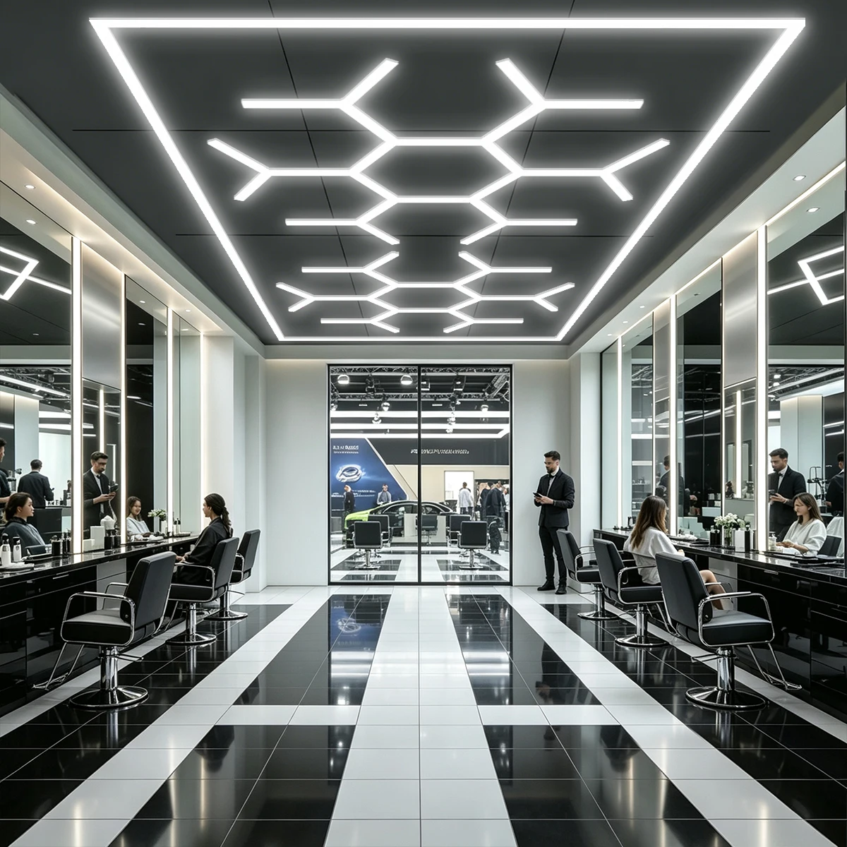 6500K tube length 565mm LED tube assembly design modern new garage lamp hair salon pendant light