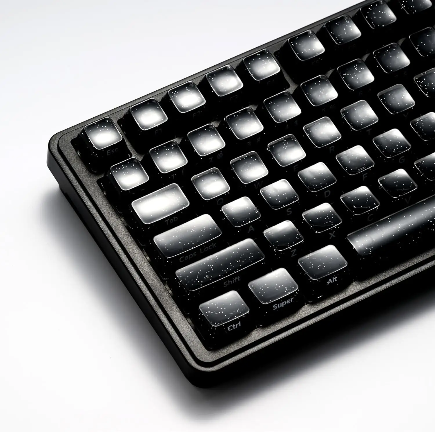 122-Keys Double Shot PC+ABS for MX Switches & ANSI Layout Mechanical Keyboards-Black