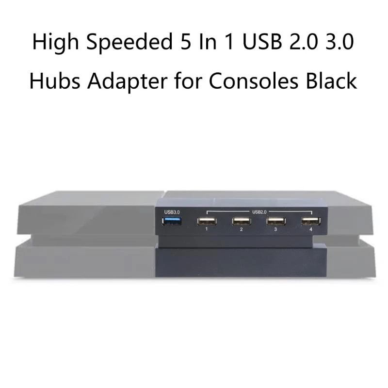 محاور U55B 5-Port USB لأجهزة دعم محول توسيع فاصل USB عالي السرعة