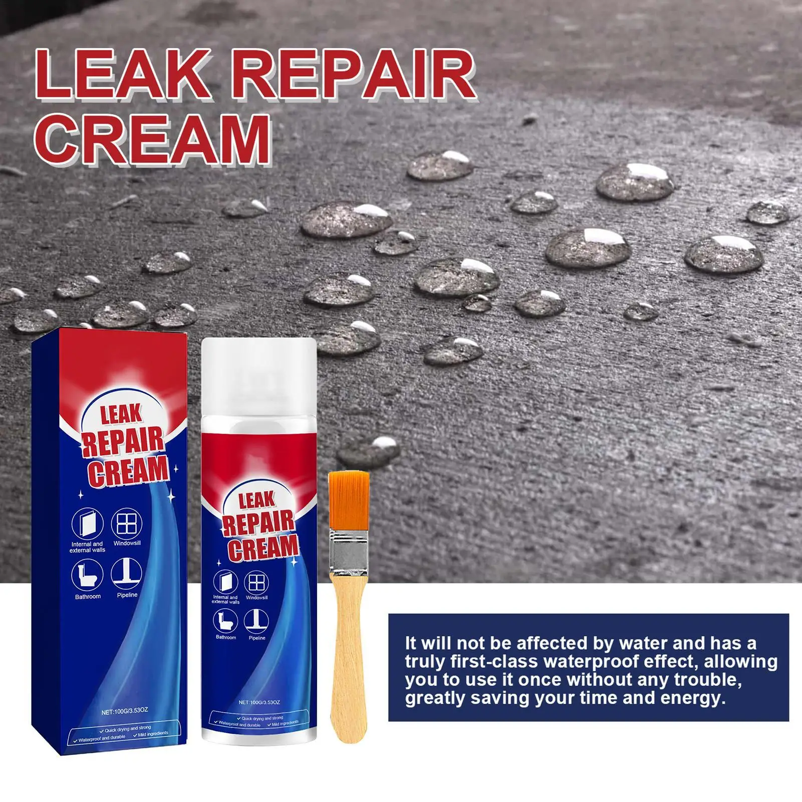 100ml สเปรย์ Sealant Wall Roof Leak Repair Liquid สเปรย์ Wall Gap FILLER เคลือบอุปกรณ์เสริมยาวนาน Sealant สําหรับกระเบื้องรางน้ํา
