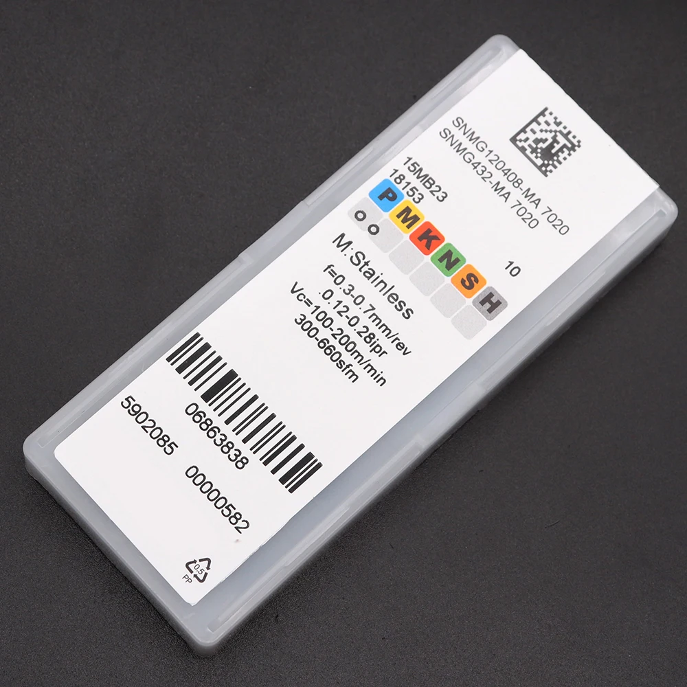 10PCS SNMG120408 MA 7020โลหะภายนอกเครื่องมือกลึงคาร์ไบด์ Mesin Bubut CNC SNMG 120408สีสำหรับเครื่องมือสแตนเลส