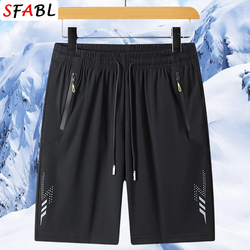 

Breathable Quick Dry Casual Shorts Men 2024 New Summer Fashion Joggers Beach Shorts Male Sports Gym Fitness Running Shorts Black