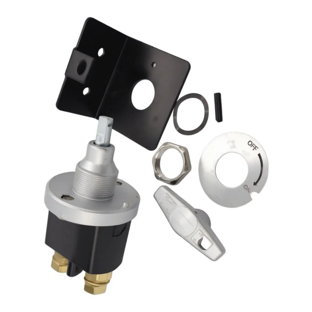12V High-Current Battery Cutoff Switch for Automotive and Marine Use with 500A Rating and Panel-Mount Secure Locking