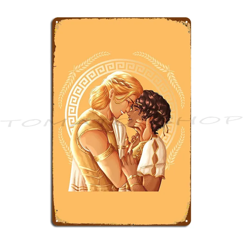 The Song Of Achilles The Love of Achilles Metal Sign Wall Mural Club Bar Kitchen Home Custom  Tin Sign Poster