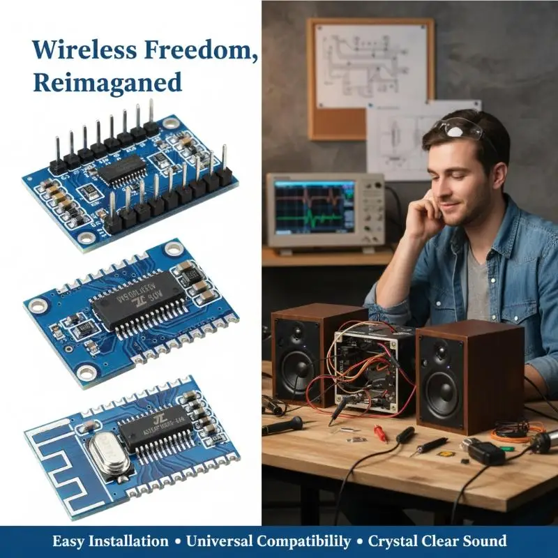 KCX_BT003 BLE 5.0 Stereo Audio Receiver Module Audio Formats MP3 WMA WAV FLAC Decode Board Lossless Music