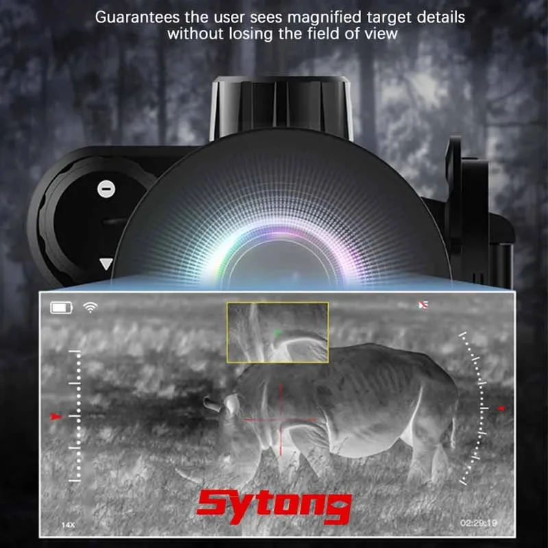 Sytong PM03-35/50 Strong Anti-Impact Cross Reticle Thermal Imaging Scope Hotspot Tracking Hunting Searching Heat Monocular