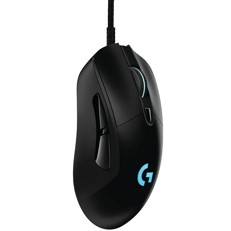 로지텍 G403 히어로 백라이트 유선 게이밍 마우스, 윈도우 및 맥 DPI 100-25,600 IPS 400 + HERO 25K 조절 가능 센서 마우스
