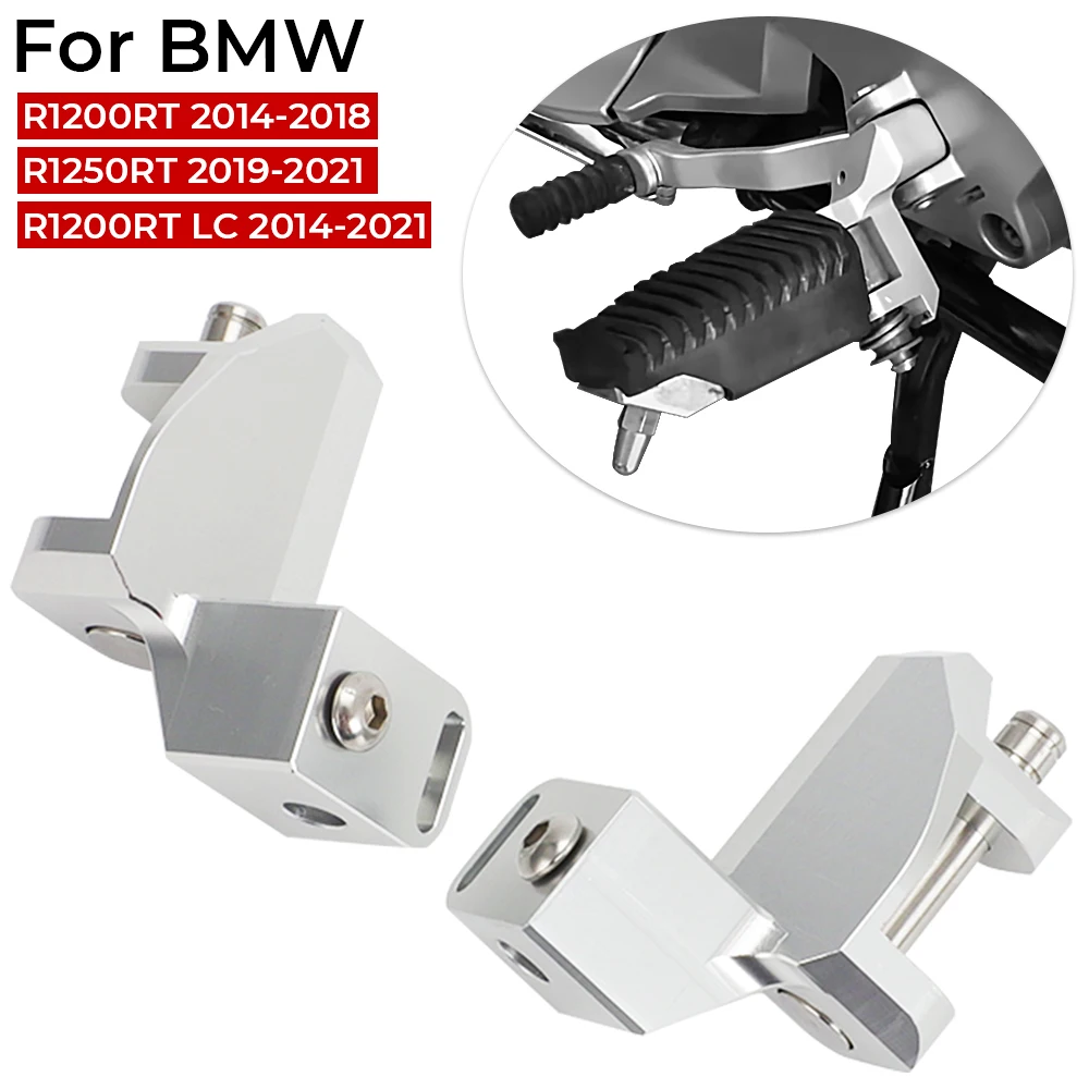 Motorcycle Footpeg Lowering Kit For BMW R1200RT R1250RT R1200 R1250 RT Front Rider Foot Pegs Footrest 2014 2018 2019 2020 2021
