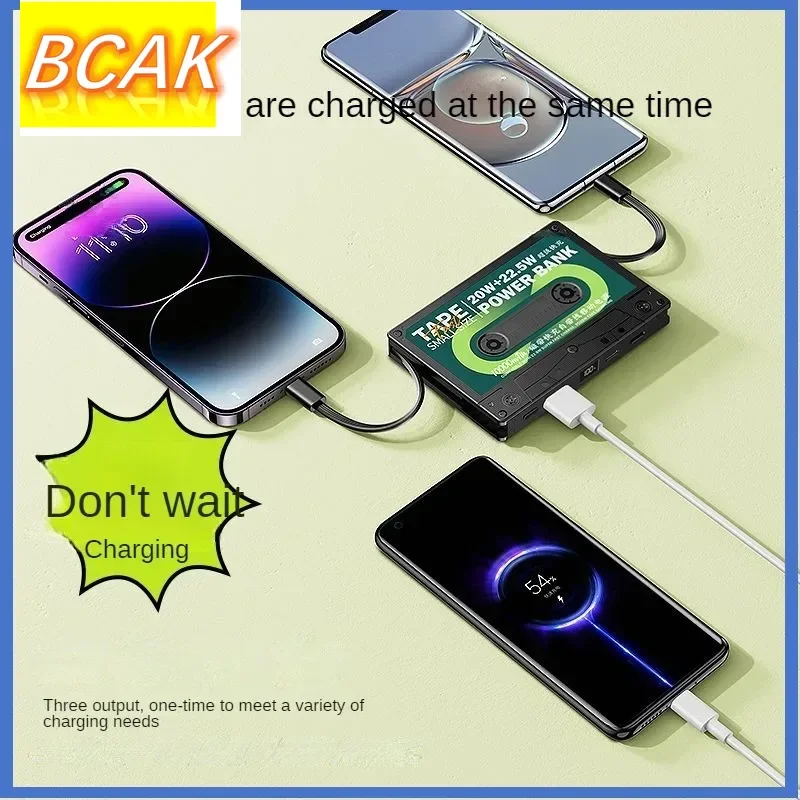 

BCAK power bank 10000mAh mobile power supply 22.5w portable creative digital display large capacity fast charging flash charging