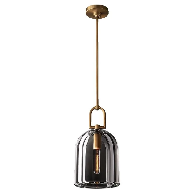 Advanced modern all-copper crystal bedside chandelier