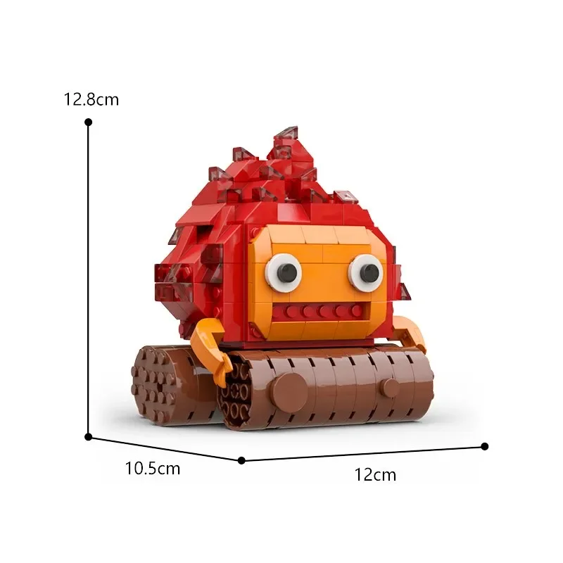 MOC Giappone Anime Figure Calcifer Flame Son House Building Blocks Kit Howl Moving Castle Modello FAI DA TE Per Bambini Puzzle Giocattoli Regalo Di Compleanno