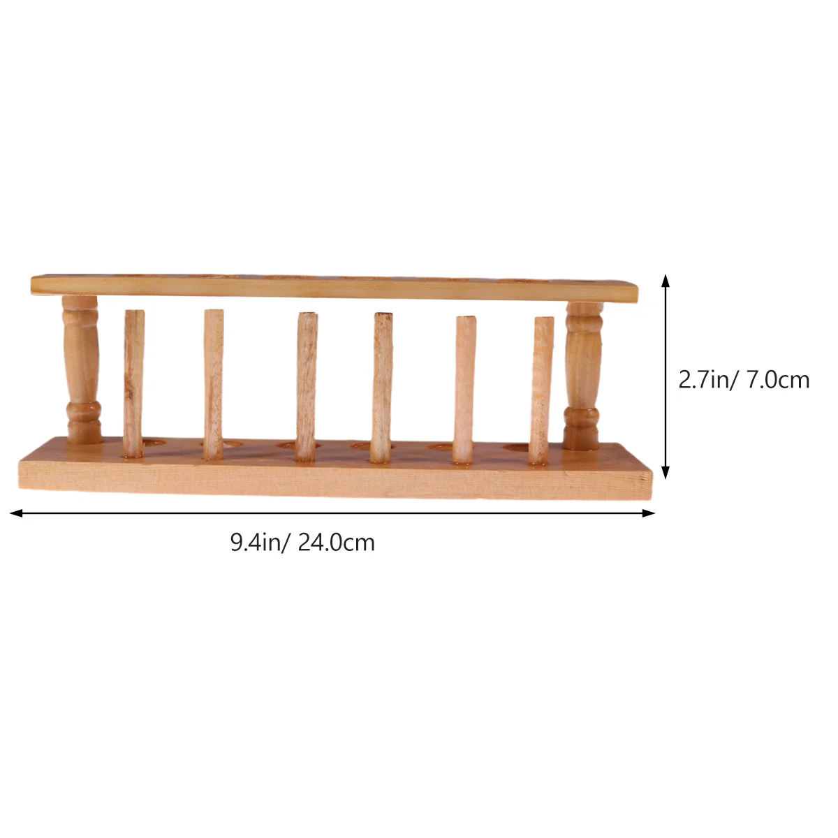 Soporte para material de laboratorio escolar, cilindro graduado, tubo de ensayo Api, soporte de madera