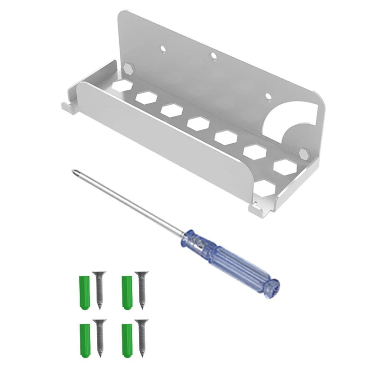 Soporte para colgar en la pared, ajuste Universal para interruptor/Host TV Box, almacenamiento de montaje en pared, color blanco