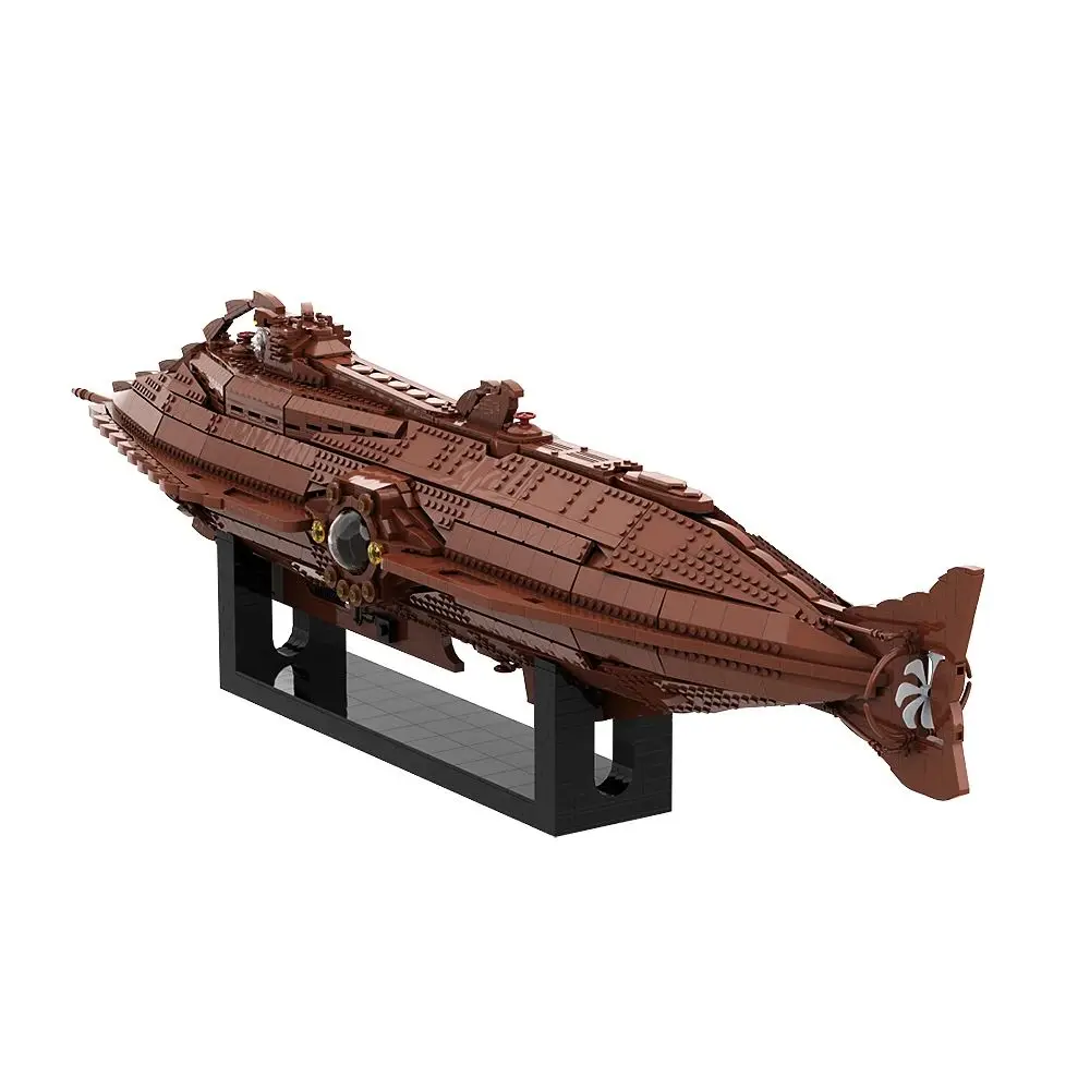 Gobricks MOC Vingt Mille Lieues Sous Les Mers Bricks Nautilus Battleship Building Blocks Model Assembly Toys Adult Birthday Gift