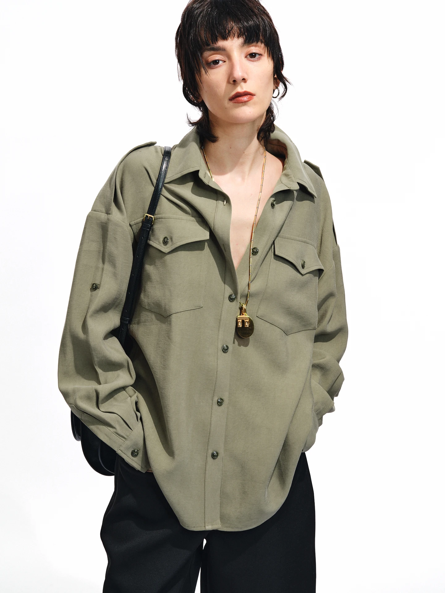 

Регулируемый кардиган ручной работы на пуговицах, повседневный, свободный, из хлопка, с длинными рукавами, женский, Ciwalk, однотонный