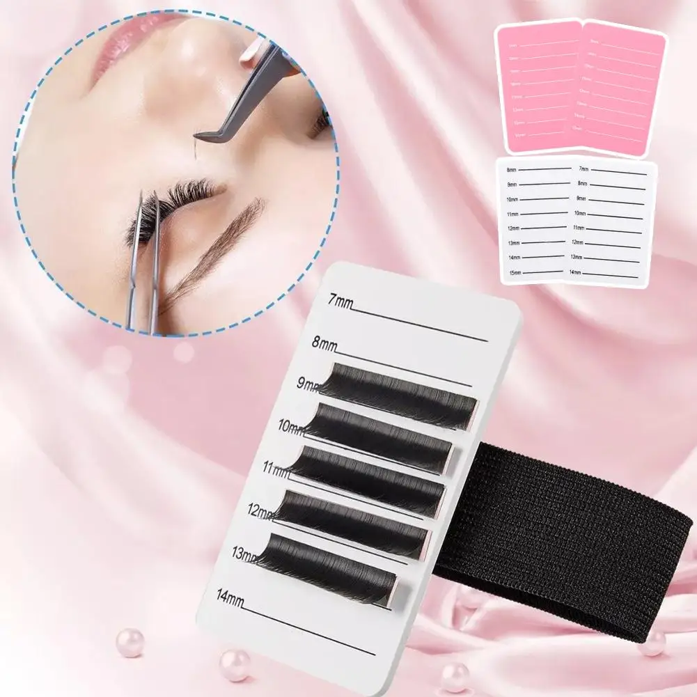 Acrílico Eyelash Extensão Organizador Palete, False Lash Graft Stand, Telha Escala com Paleta, Ferramentas Titular, Lash Cílios Belt, I8K0