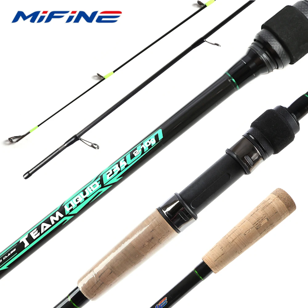 

Удочка спиннинговая MIFINE TEAM LIQUID для путешествий, высокоуглеродистая, для приманок 2-10 г, 1.95М/2.05М/2.35М, MF Action, 4 секции, для ловли форели
