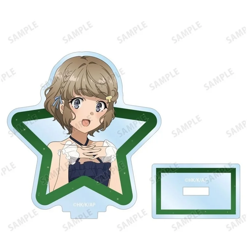 Anime Rascal Does Not Dream Série 10CM Futaba Rio Azusagawa Sakuta Sakurajima Mai Cosplay Porte-clés et panneau de signalisation en acrylique