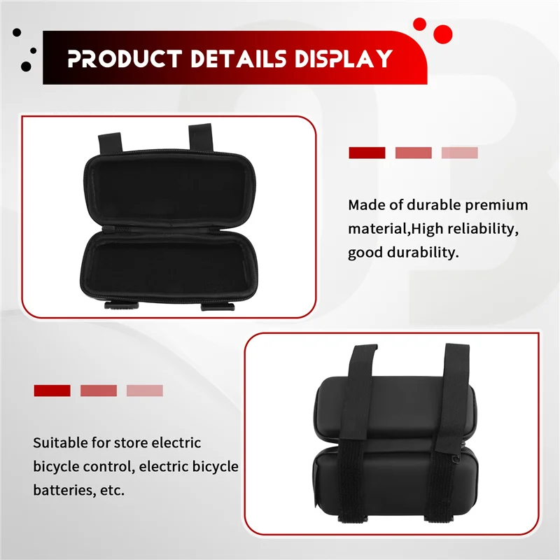 

AS98-Elastic Waterproof Dustproof EVA Bag For Electric Bicycle Controller Storage Bag Electric Bicycle Accessories